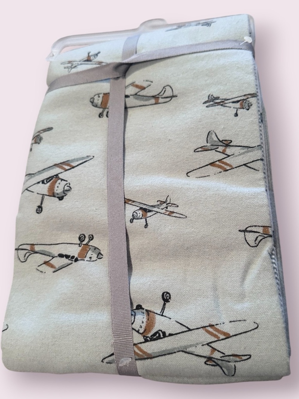 NWT Carter's Airplane Automobile Striped Print Baby Receiving Blanket Set - Picture 6 of 6